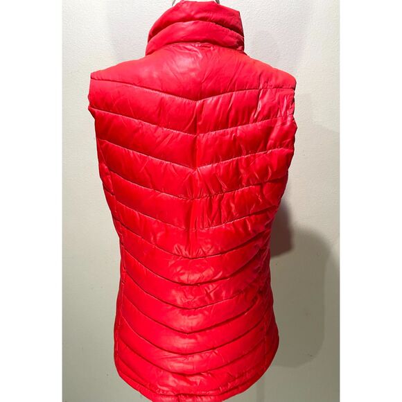 GAP fit jacket puffer vest pink colorful winter comfy casual active Women's S - Picture 3 of 7